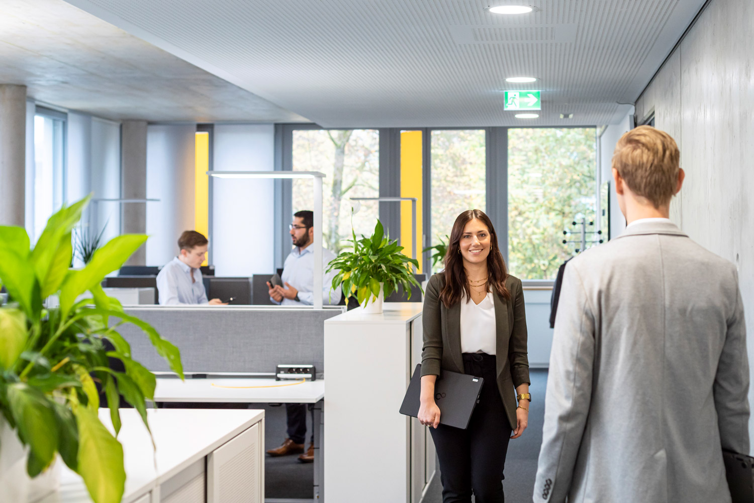 Ein paar Kollegen der ODR in ihrem Büro