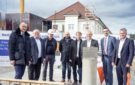 Grundsteinlegung NetCom 2 Einweihung neues Gebäude.