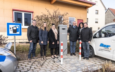 Einweihung Kressberg Einweihung Ladesäule