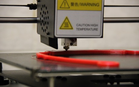 3D Drucker Bearbeitung eines Werkstücks.