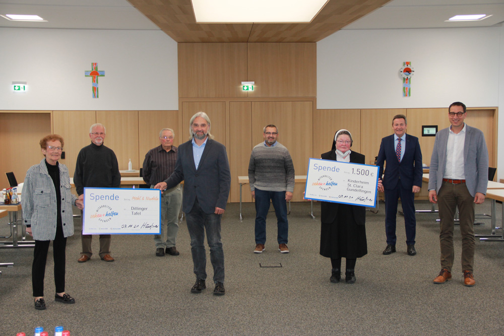 Spendenübergabe von "Sehen und helfen" in Dillingen Spendenübergabe von "Sehen und helfen" in Dillingen