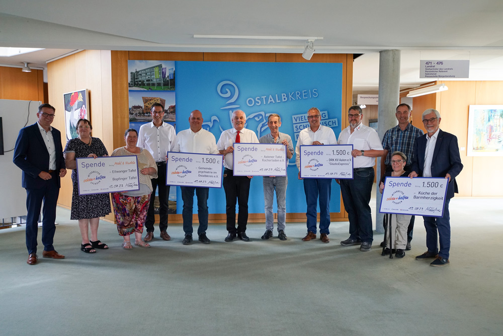Spendenübergabe "Sehen und helfen" Aalen Spendenübergabe "Sehen und helfen" Aalen