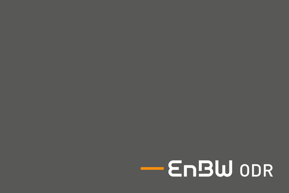 EnBW ODR Logo auf grauem Hintergrund 