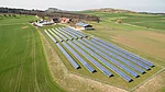 Solaranlage der Familie Schröppel aus Vogelperspektive