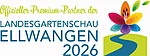 Offizielles Premiumpartner-Siegel der Landesgartenschau in Ellwangen 2026.
