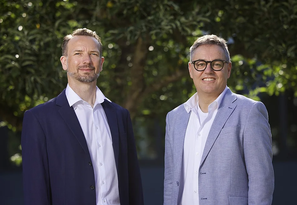 Die Vorstände der EnBW ODR AG v.l.n.r.: Götz Karcher (Kaufmännischer Vorstand) und Sebastian Maier (Technischer Vorstand)