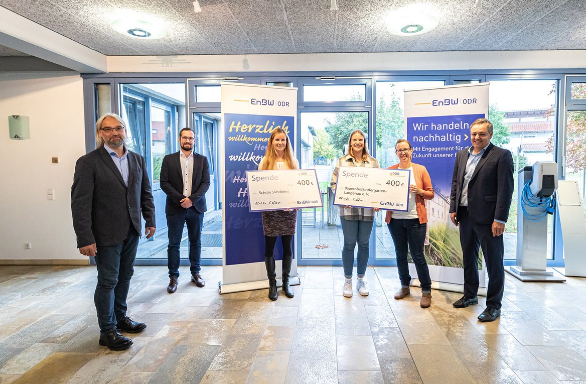 Scheckübergabe der Umwelthelden in Giengen Scheckübergabe der Umwelthelden in Giengen