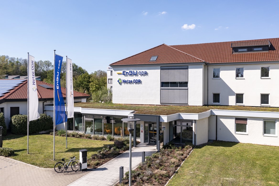 Hier sieht man das Firmengebäude