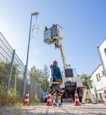 EnBW ODR Maus-Türöffner-Tag Hubsteiger