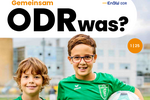 Titelblatt der 1. Ausgabe 2025 des Kundenmagazins der EnBW ODR mit dem Titel "Gemeinsam ODRwas?"