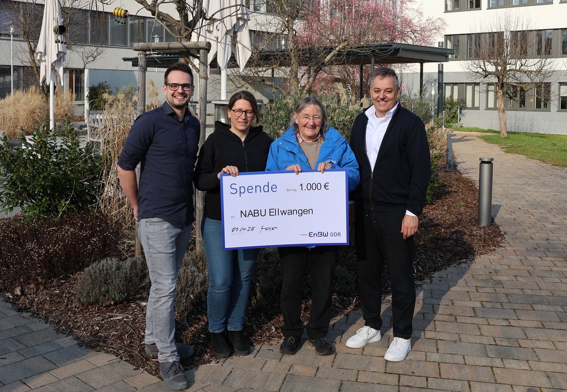 Spendenübergabe Atmosfair NABU Ellwangen