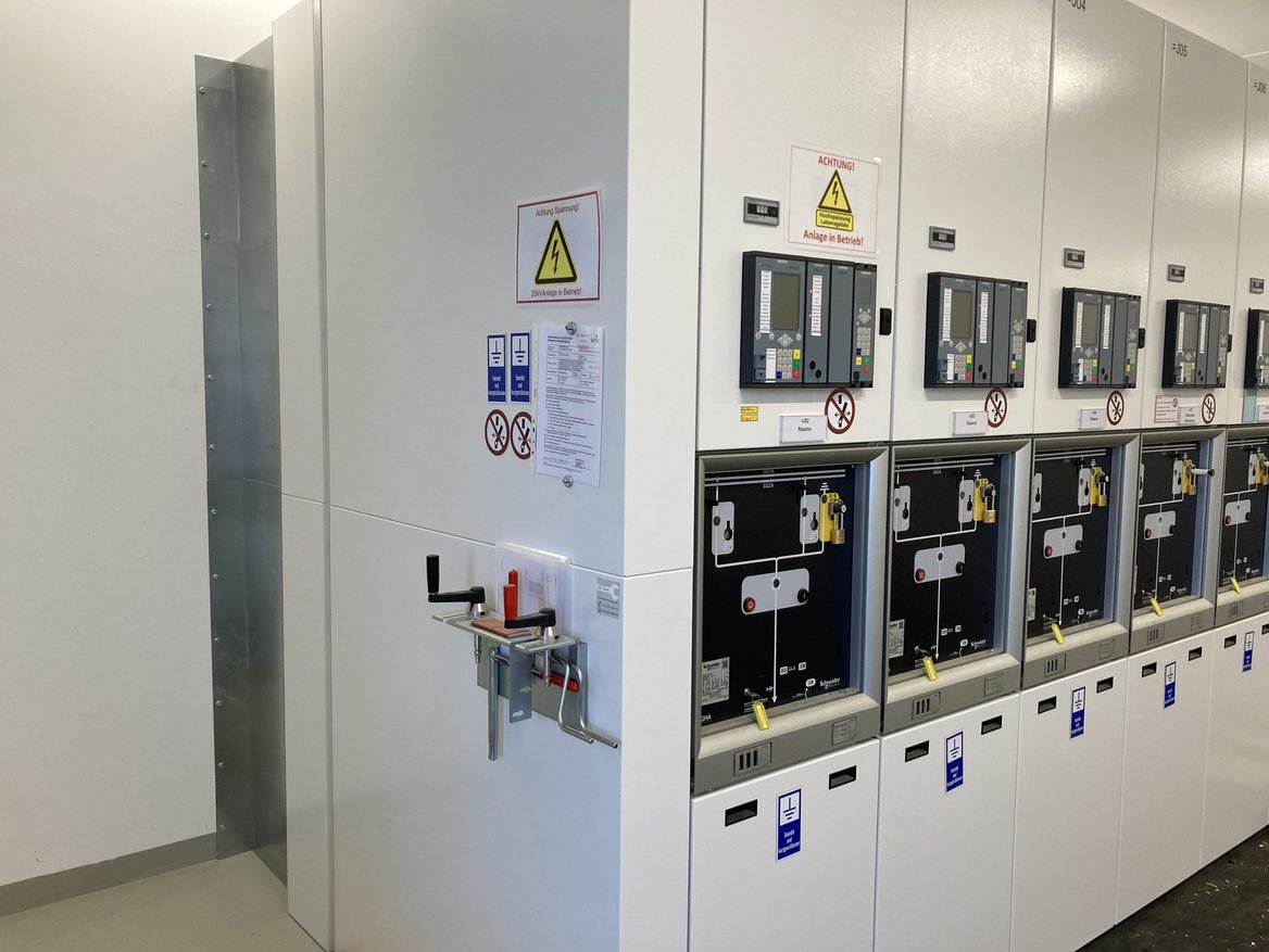 Neues Schaltanlagengebäude im Umspannwerk Alfdorf-Pfahlbronn