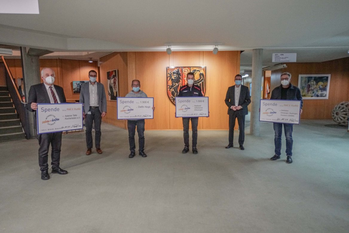 Spendenübergabe "Sehen und Helfen" in Aalen Spendenübergabe "Sehen und Helfen" in Aalen